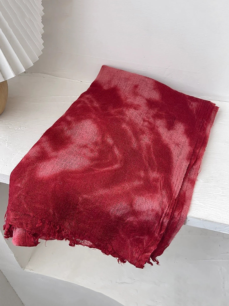Women Winter Tie-dye Warm Shawl Scarf