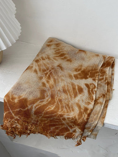 Women Winter Tie-dye Warm Shawl Scarf