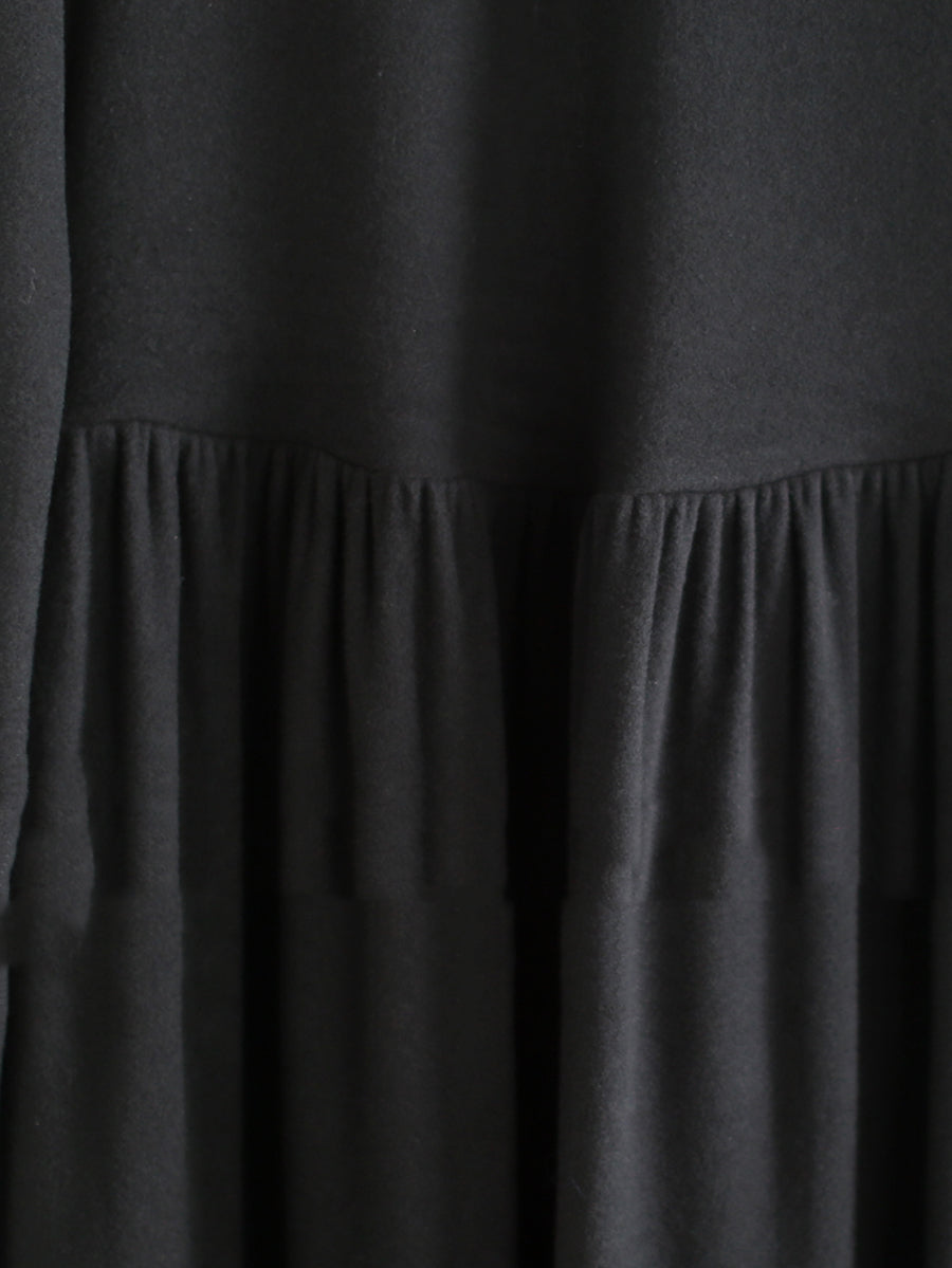 Women Autumn Pure Color Half-Turtleneck Dress