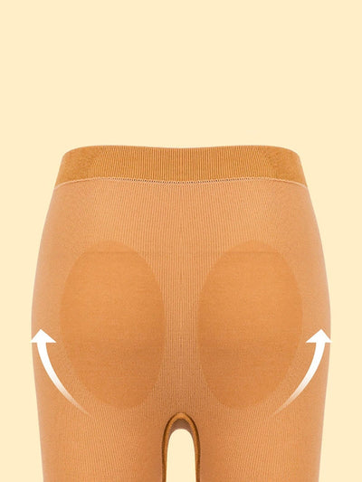 Women Autumn Warm Pure Color High Waist Leggings