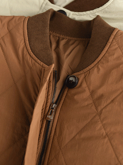 Women Winter Pure Color Stand Collar Padded Jacket