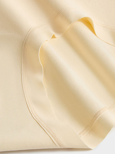 6 Pieces Women Winter Pure Color High Waist Underwear