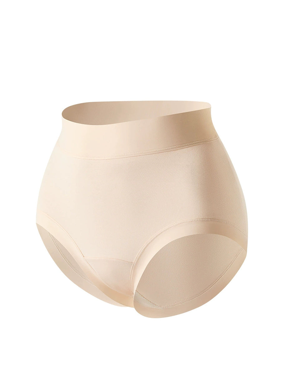 6 Pieces Women Winter Pure Color High Waist Underwear