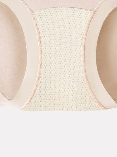 6 Pieces Women Winter Pure Color High Waist Underwear