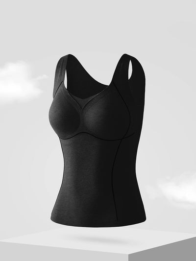 Women Autumn Warm Pure Color V-Neck Base Vest