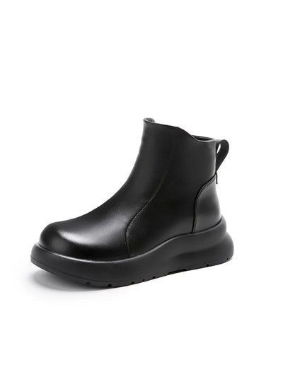 Women Winter Casual Pure Color Ankle Boots