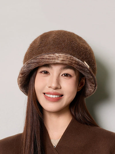 Women Winter Mix Color Knitted Keep Warm Hat