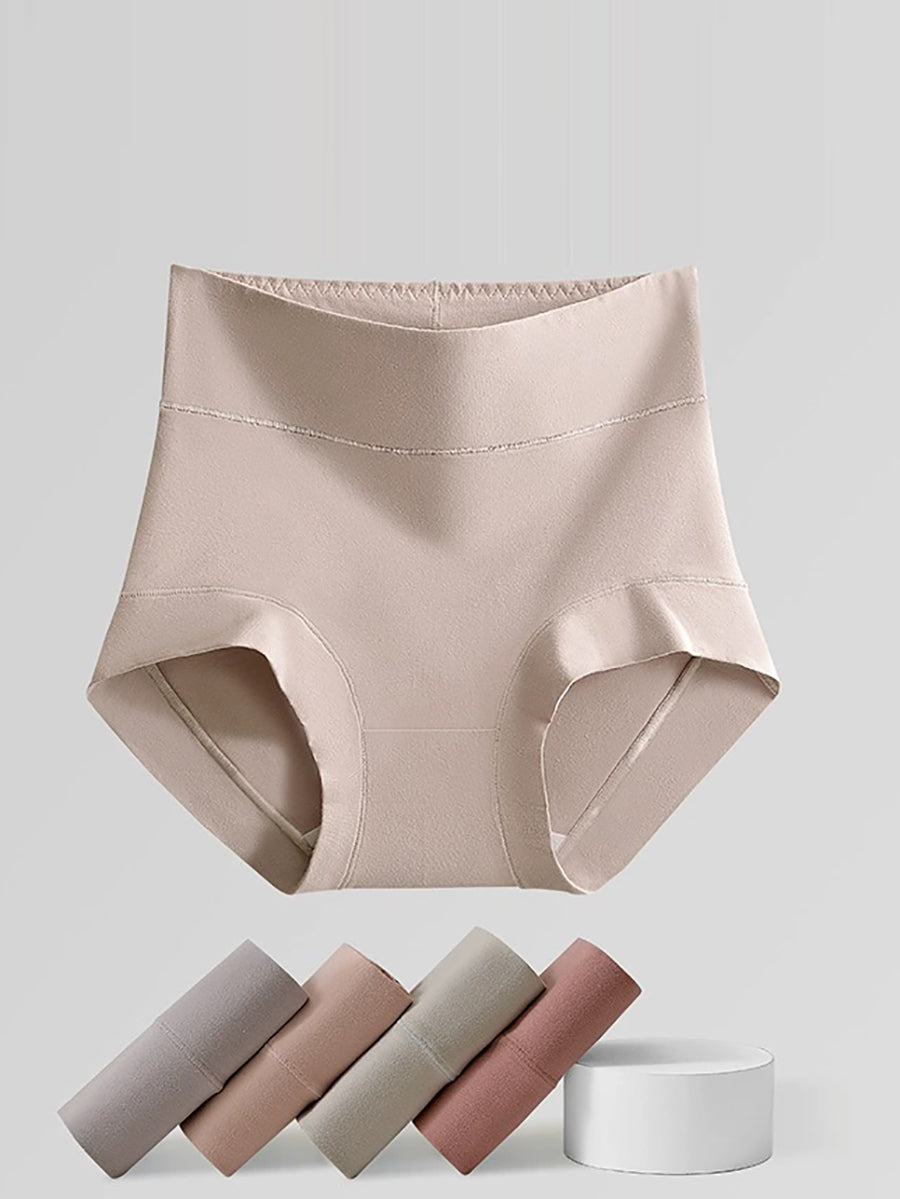 7 Pieces Women Casual High Waist Hip-lifting Underwear