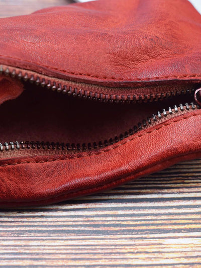 Retro Leather Zipper Multifunction Wallet