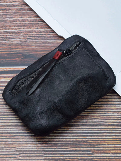 Retro Leather Zipper Multifunction Wallet