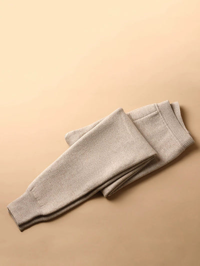 Couple Winter Keep Warm Pure Color Wool Leggings