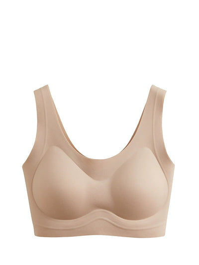 Women Summer One-Piece With Bra Pad Pure Color Bar