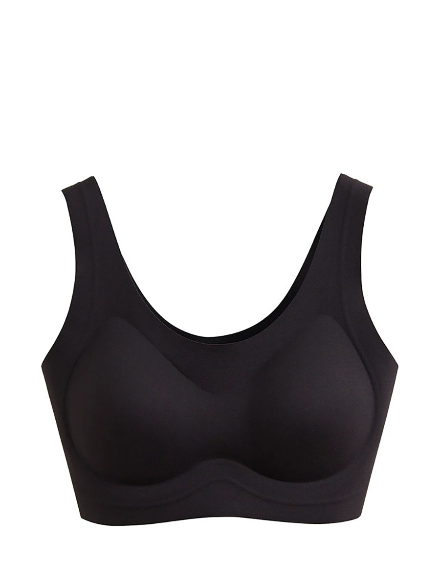 Women Summer One-Piece With Bra Pad Pure Color Bar
