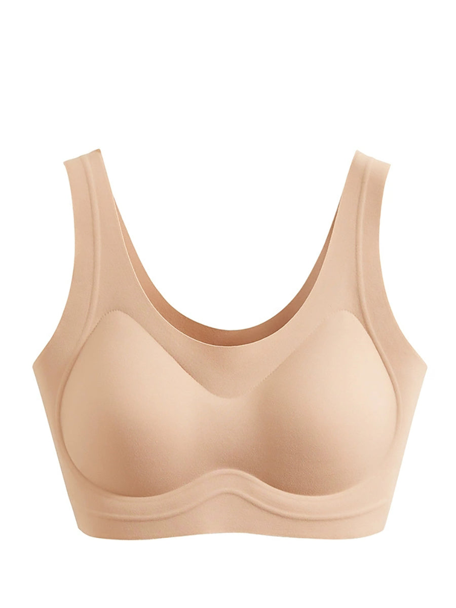 Women Summer One-Piece With Bra Pad Pure Color Bar