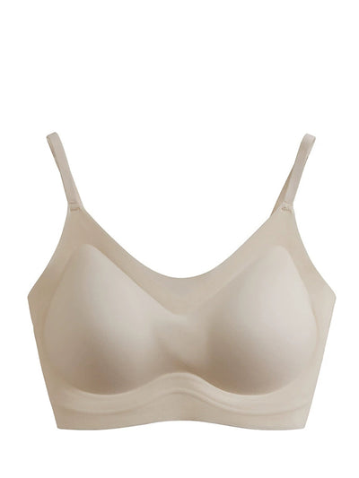 Women Summer One-Piece With Bra Pad Pure Color Bar