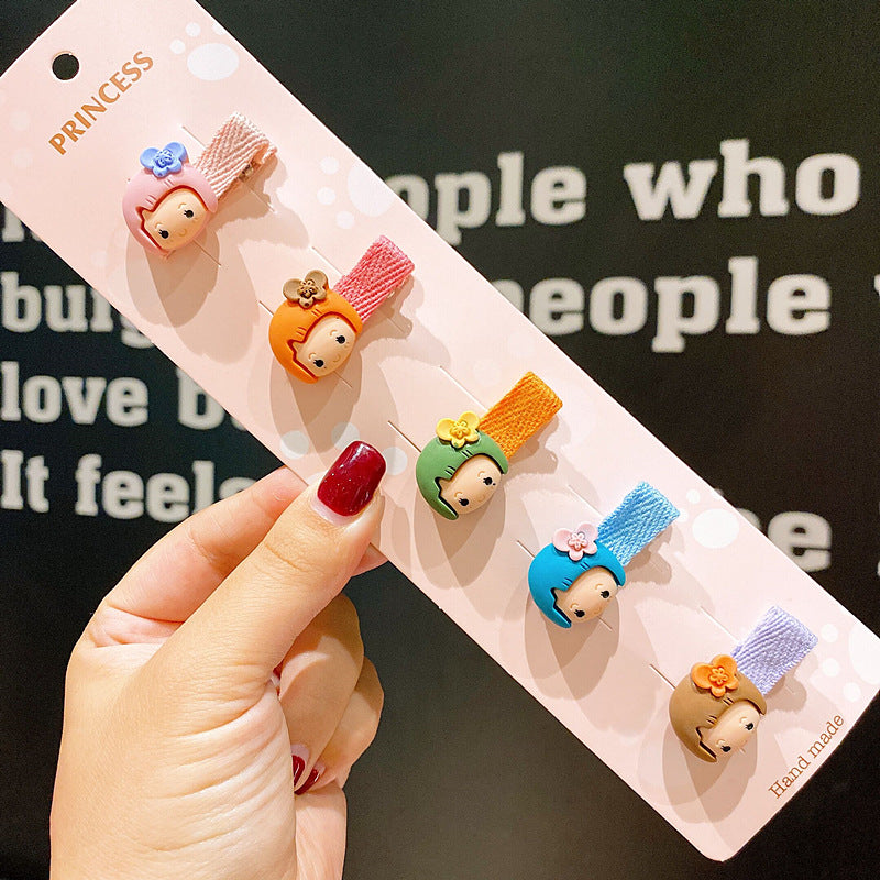 children's cute flowers bow hairpins