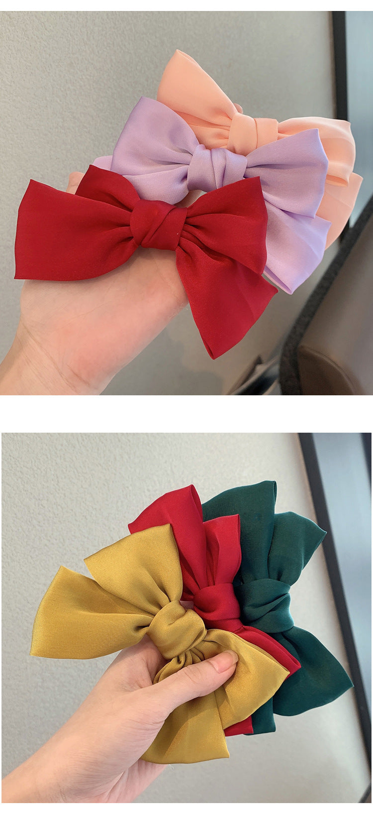 korean princess bow hairpin retro top clip back head clip hairpin