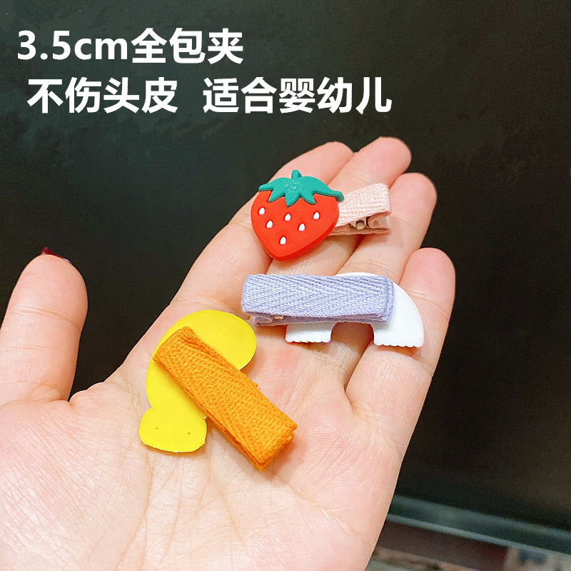 children's cute flowers bow hairpins