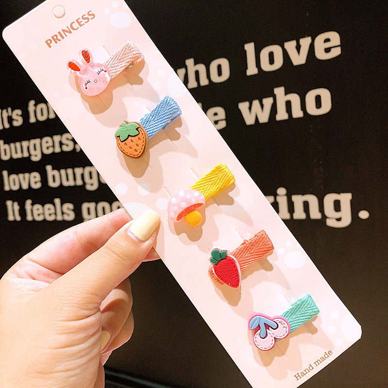 children's cute flowers bow hairpins