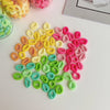 korean simple gradient boxed plush towel circle box of seamless hair ring set