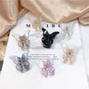 retro butterfly arylic stoving varnish hair claws