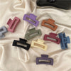 simple style solid color plastic hair claws