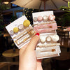 fashion geometric alloy plating artificial pearls hair clip 1 set