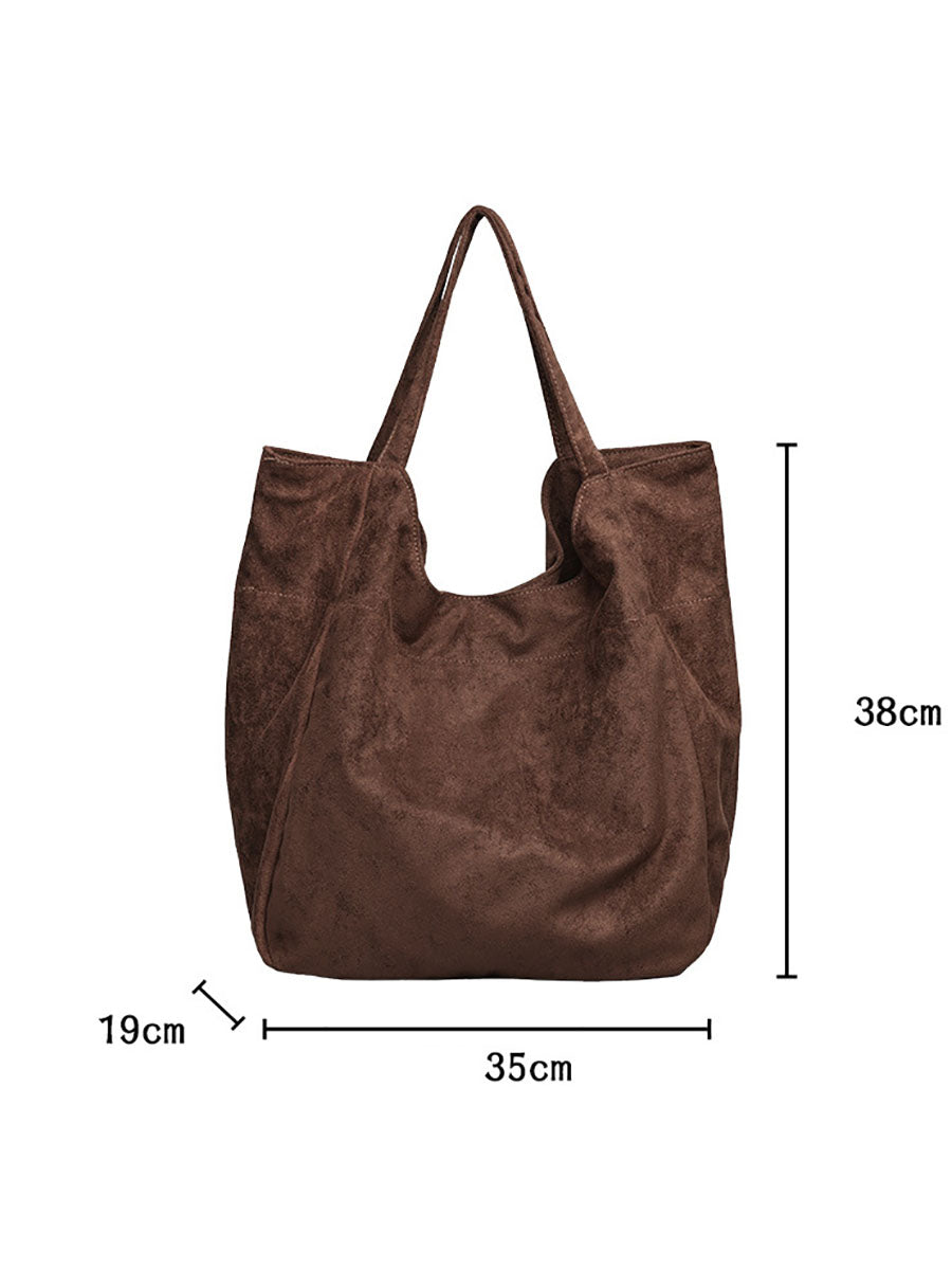Women Casual Pure Color Flannel Bag