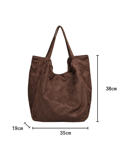 Women Casual Pure Color Flannel Bag