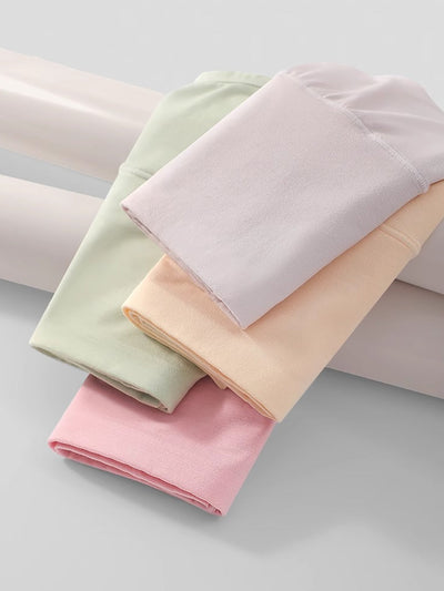 6 Pieces Summer Women Pure Color High Waist Underwear