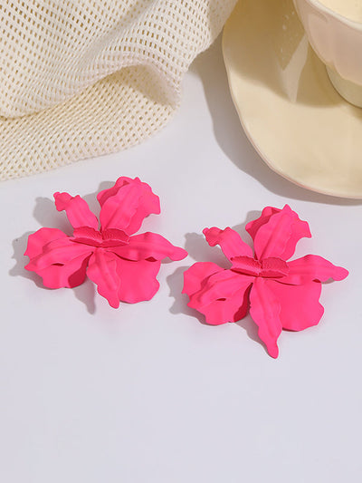Flower Shape Drop Earrings