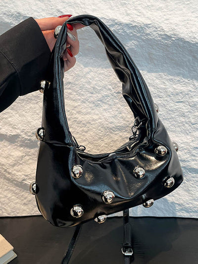 Geometric Rivet Handbags Shoulder Bags