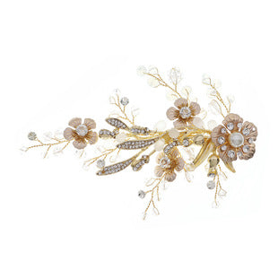 elegant flower rhinestone inlay rhinestones hair clip