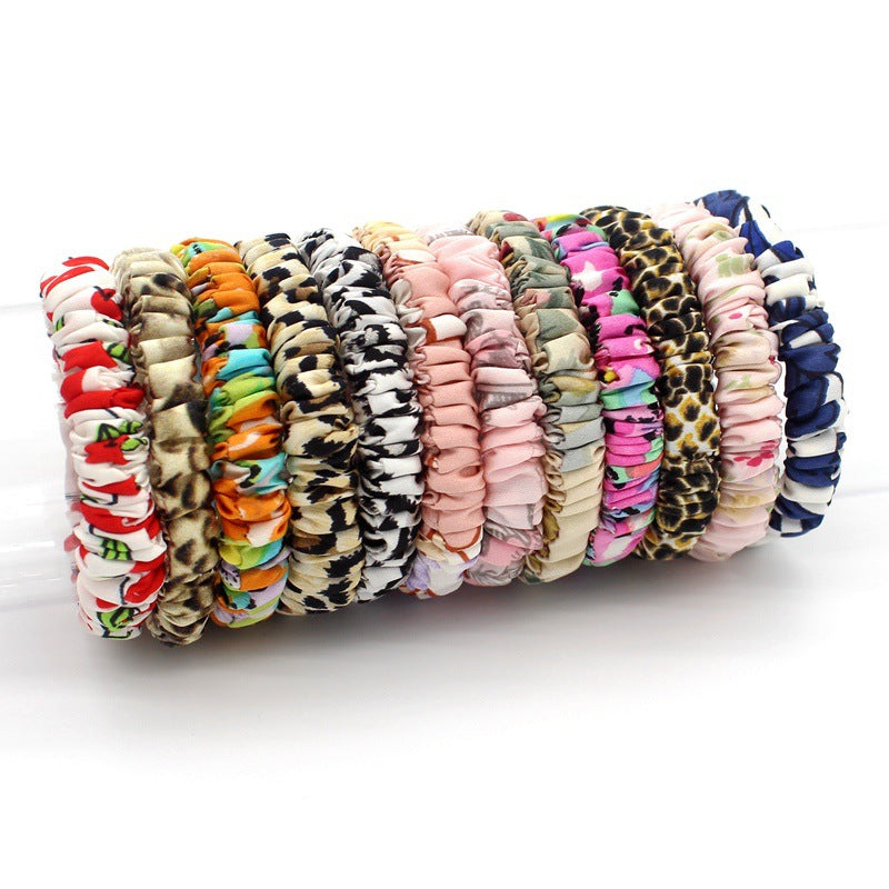 Women's Casual Simple Style Printing Cloth Hair Tie