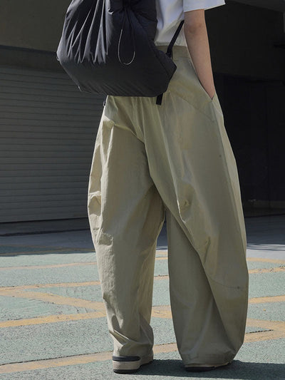 Loose Wide Leg Solid Color Split-Joint Casual Pants Bottoms Trousers