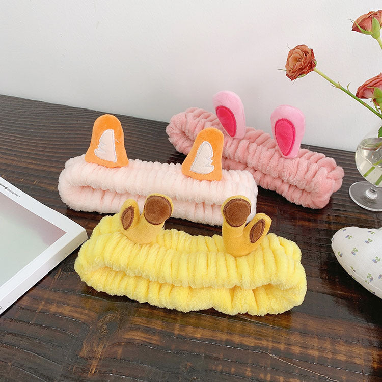 korean cute rabbit ears  plush hairband