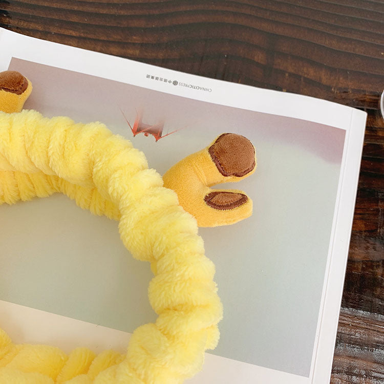 korean cute rabbit ears  plush hairband
