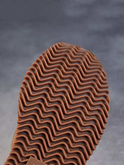 Women Summer Retro Solid Leather Platform Shoes