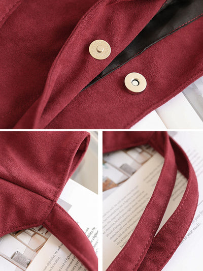 Women Casual Pure Color Flannel Bag