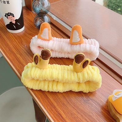 korean cute rabbit ears  plush hairband