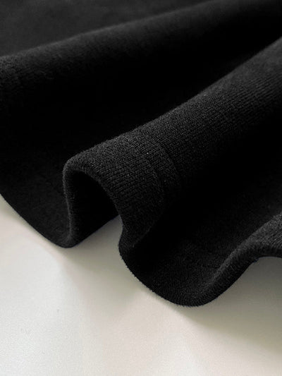 Long Sleeves Solid Color Split-Joint Round-Neck Sweatershirt