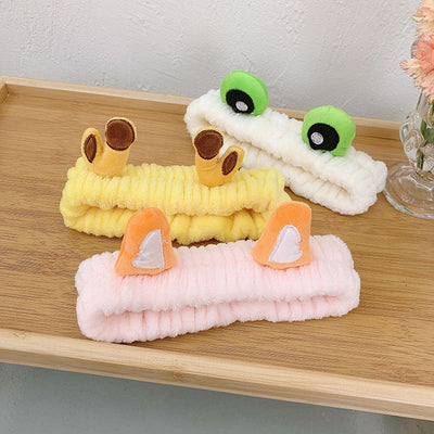 korean cute rabbit ears  plush hairband
