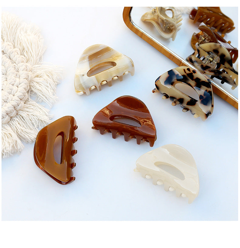 fashion tortoiseshell hollow semicircle hair clip simple hairpin