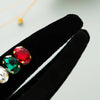 alloy bee diamond-studded gold velvet headband
