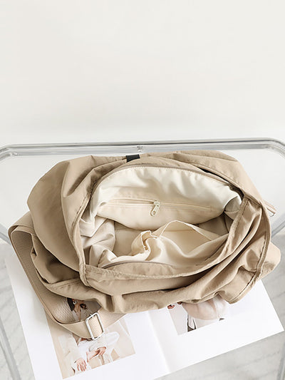 Women Casual Summer Pure Color Shoulder Bag