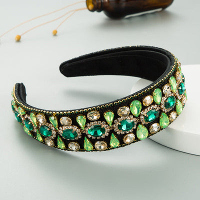 new fashion geometric water drop drill headband