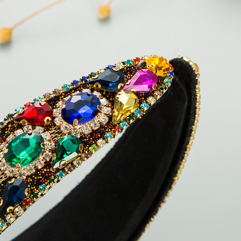 new fashion geometric water drop drill headband