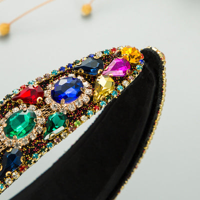 new fashion geometric water drop drill headband