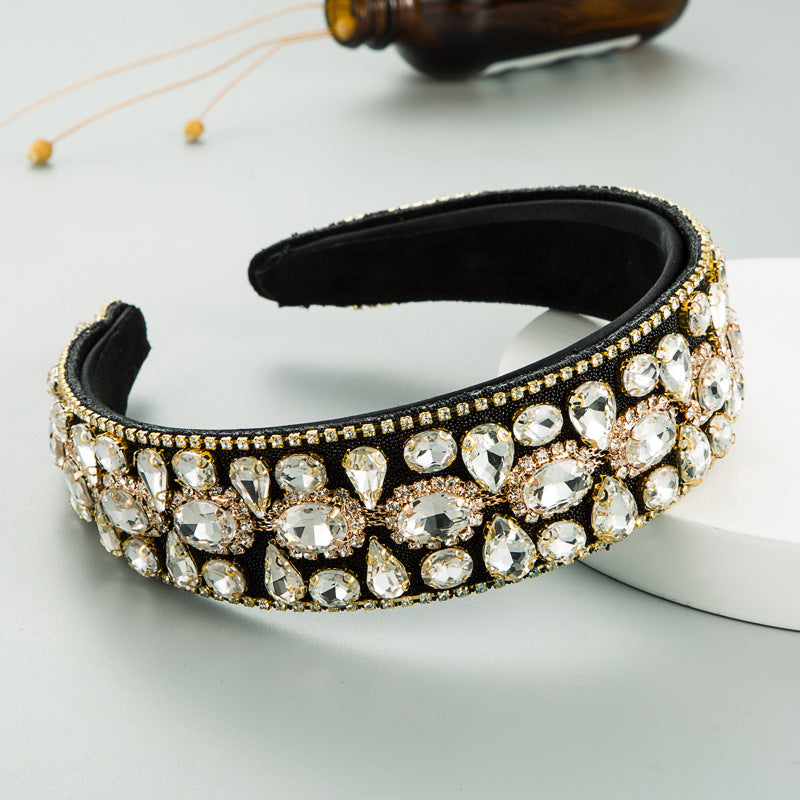 new fashion geometric water drop drill headband