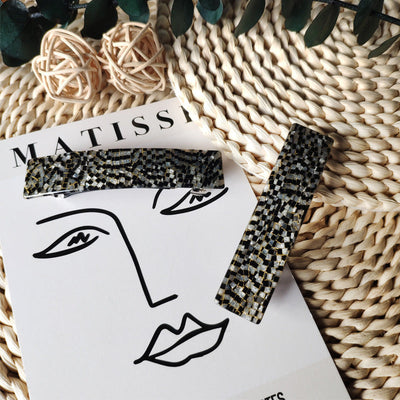 Women's IG Style Classic Style Lattice Acetic acid sheets Hair Clip